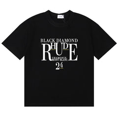 Diamond Letter Logo Printed T-Shirt