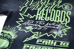 Records 'Black/Green' Tee