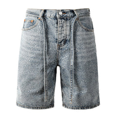 Diamond Denim Shorts #5096