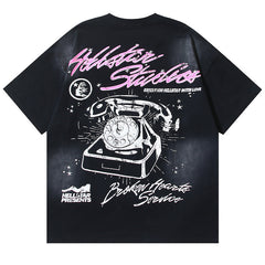 Girls' Telephone Print T-Shirt