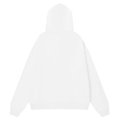Logo Pattern Printed Hoodie
