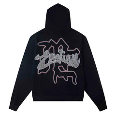 Black Rhinestone Hoodie