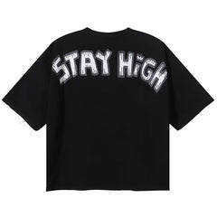 Stay High F-Terry Cropped Tee