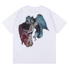 Logo Pattern Printed T-Shirt